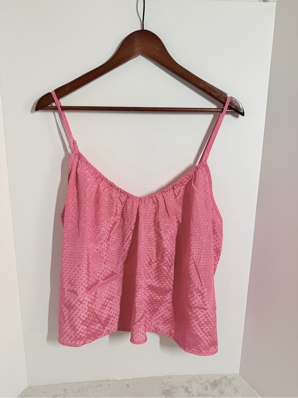 NSR Pink Dotted Satin Cami